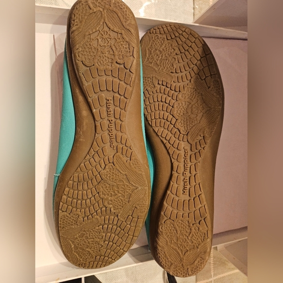 NW HUSH PUPPIES womens sz 9.5 Slip-On Leather shoes green loafers unworn - Picture 5 of 5